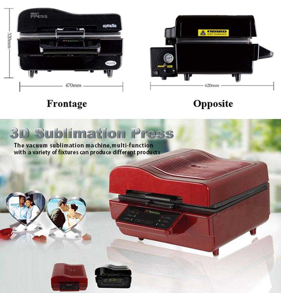 Amazon.com: 3D Vaccum Sublimation Heat Press Machine for Mugs